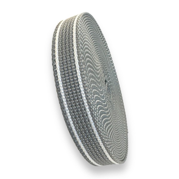 Piece 7.20m Window Roller Tape Belt Color Gray with White Stripe Synthetic Width 22 mm Thickness 2 mm